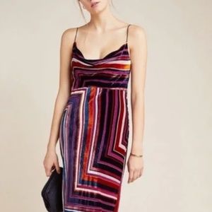 Striped Velvet Dress from Anthropologie